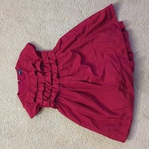 Baby Gap Red Short Sleeve Ruffle Twirl Valentine's Day Princess Dress Size 4T